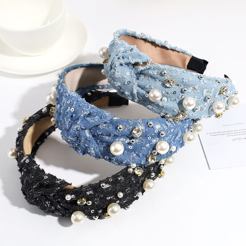 208g Weight Hair Band Hair Accessories Type 1 Piece Quantity Indoor, Daily Occasion Solid Color Pattern Women's Gender Vacation, Simple Style Style Women's Vacation Simple Style Solid Color Cloth Hair Band 2