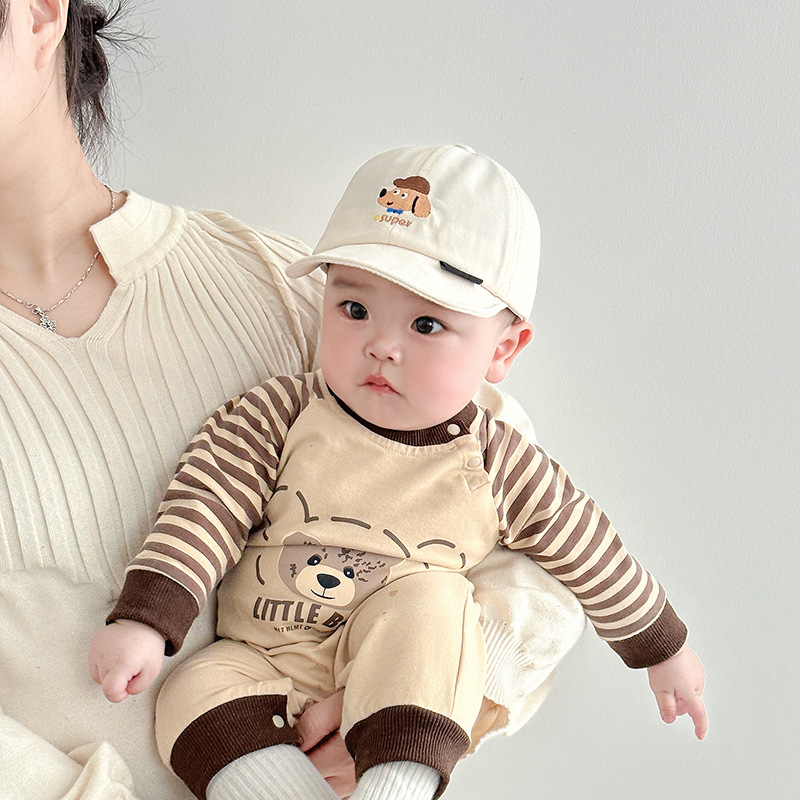 Sombreros para bebés primavera y otoño delgados lindos gorras de lengua de superpeso para niños y niñas sombreros de béisbol de verano
