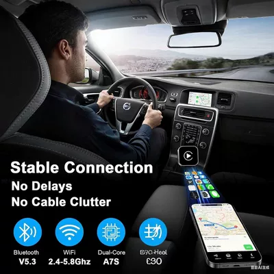 Car-Machine Interconnection Carplay Box Simsiz CarPlay və Android Auto