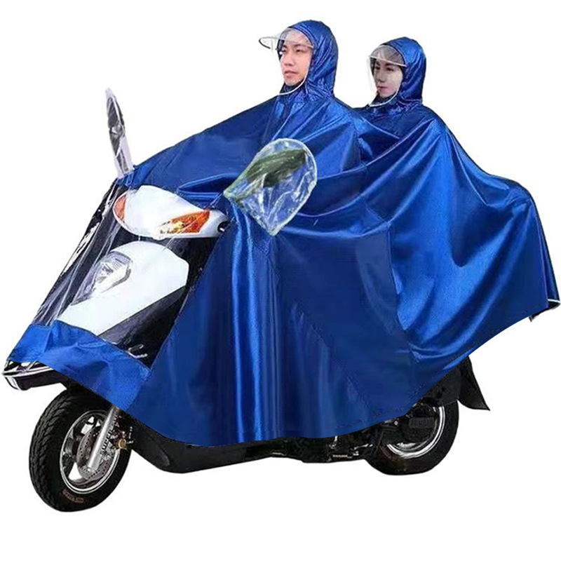 雨衣电动车加大加厚电瓶摩托单人双人男女长款全身防暴雨九号|undefined