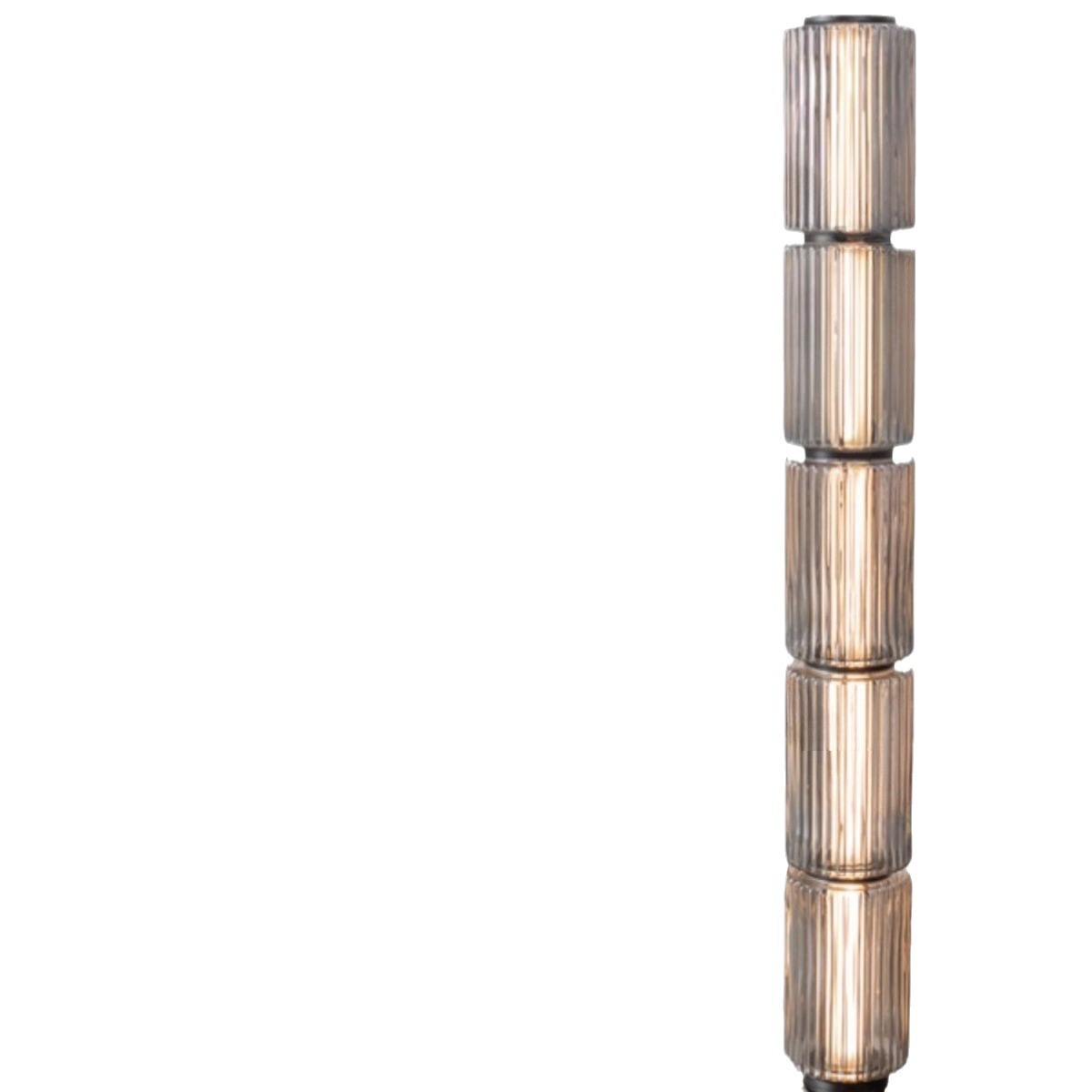 Nueva columna lujosa minimalista sala de estar lámpara de piso diseñador modelo dormitorio arte lámpara de piso de vidrio No