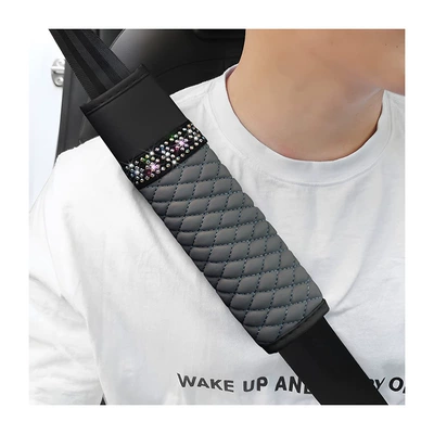 Cover Cross-Border Hot Wholesale, Seat belt shoulder pad - gray-2265