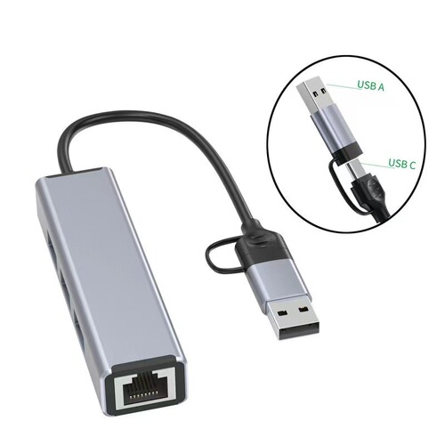 Cross-border Gigabit network card adapter typec to network card HUB adapter usb-c to rj45 usb network card