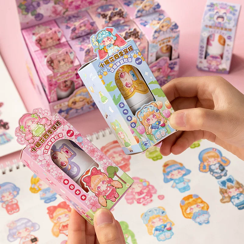 Cotton cartoon paper tape, creative decorations, scheduler