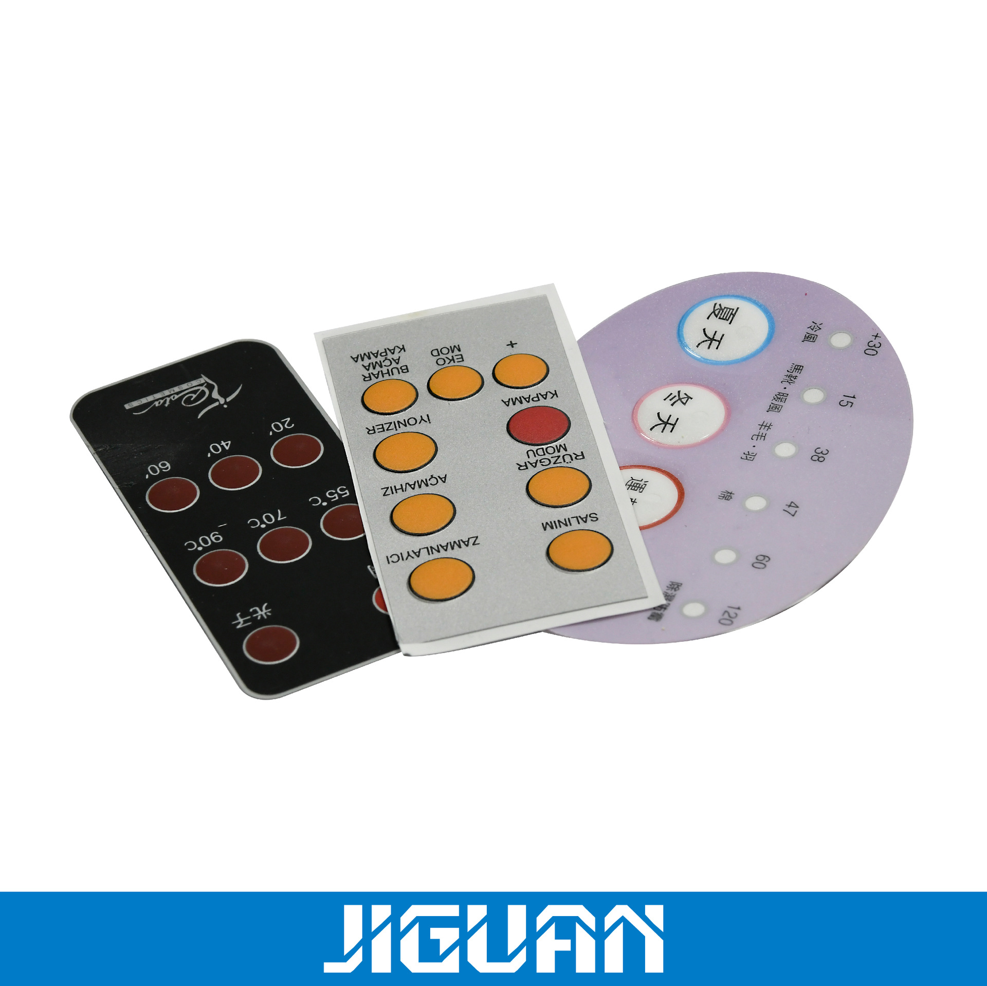 专业生产机械按键面板圆形按键鼓包面板自粘面板厂家直销