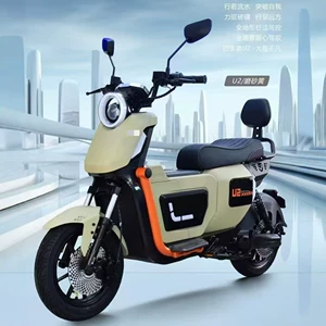 Cross-border export of U2 electric motorcycle 48V adult electric scooter with double seat and long range electric bicycle