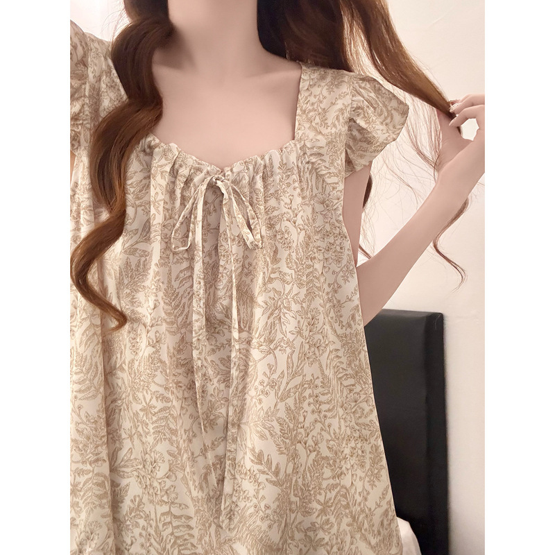 Summer New Arrivals: High-End Satin Ice Silk Shorts, Puff Sleeves, Cross-Border Hot-Selling Princess Nightgown, Loungewear, Women's Pajamas Summer New Arrivals: High-End Satin Ice Silk Shorts, Puff Sleeves, Cross-Border Hot-Selling Princess Nightgown, Loungewear, Women's Pajamas