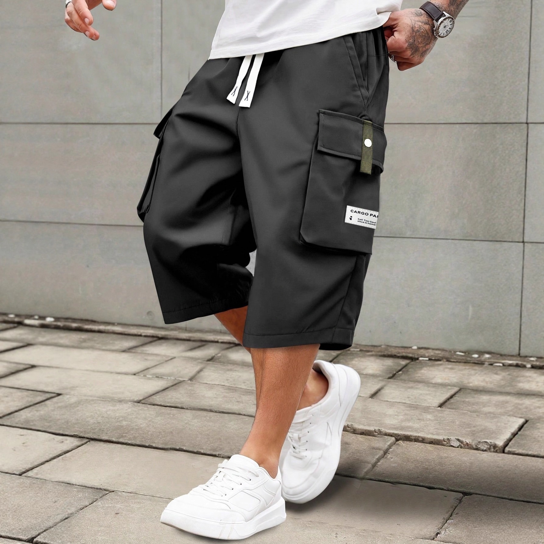 Quality breathable casual elastic trousers
