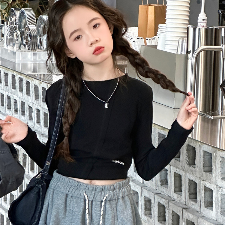 女童裤子2025年秋季新款中大童刺绣束脚裤休闲运动裤春秋阔腿长裤|undefined