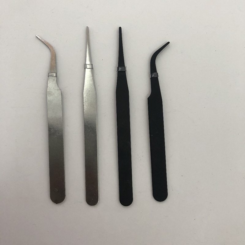 0.8MM普通工业弯头手机不锈钢贴钻DIY多肉赠品专用镊子厚度