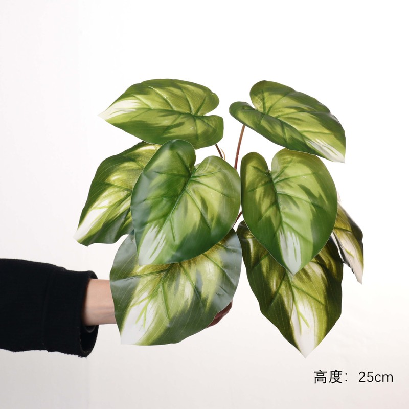国境を越えた模擬緑植物 9 葉のカラータロイモの背中束庭景観エンジニアリング造園装飾屋内リビングルームフラワーアレンジメント|undefined