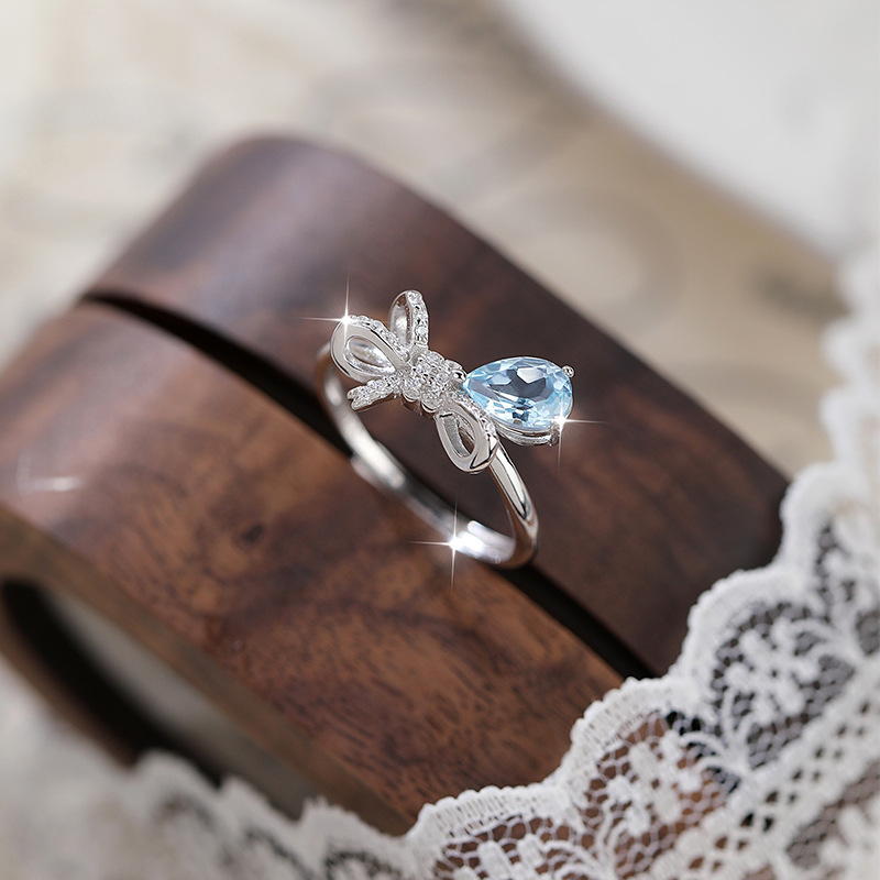 Pequeño libro rojo estilo caliente tesoro de color natural joyería S925 anillo de plata esterlina heroína piedra 5*7 venta caliente envío transfronterizo de una pieza