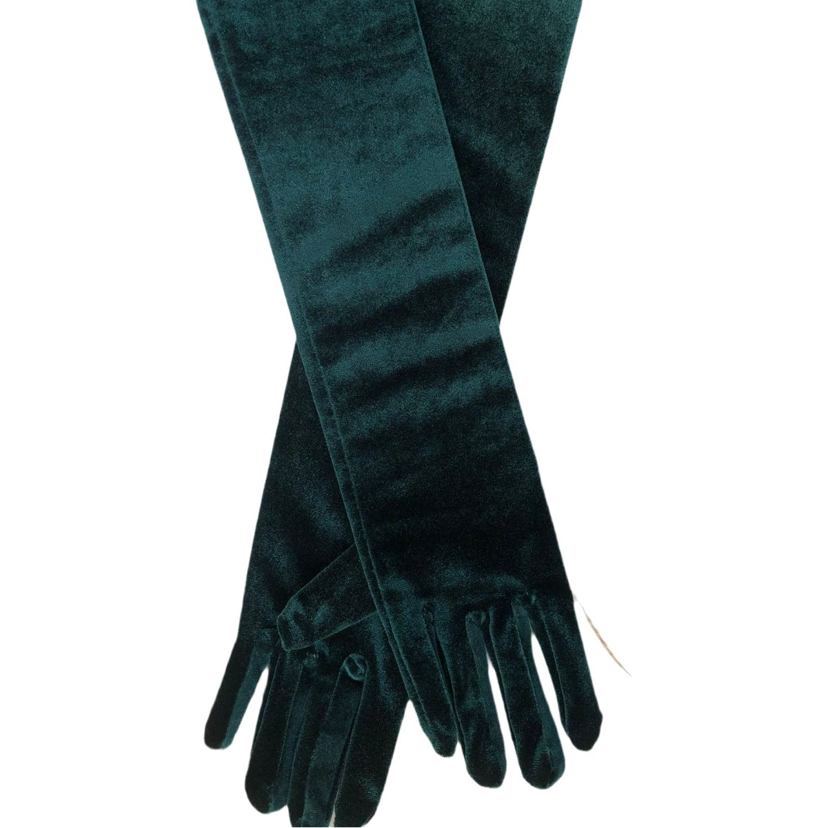 Guantes largos de terciopelo dorado guantes de etiqueta vestido de noche de terciopelo dorado guantes largos cálidos de terciopelo dorado