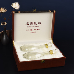 Deer Horn Wine Handheld Gift Box Wholesale Household Brewed Wine Empty Wine Bottle Ginseng Wine Box Leather Medicine Packaging Box