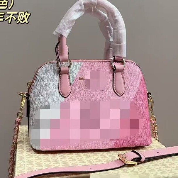 欧美大牌跨境M贝壳包K2024新款单肩包包女时尚质感字母老花斜挎包