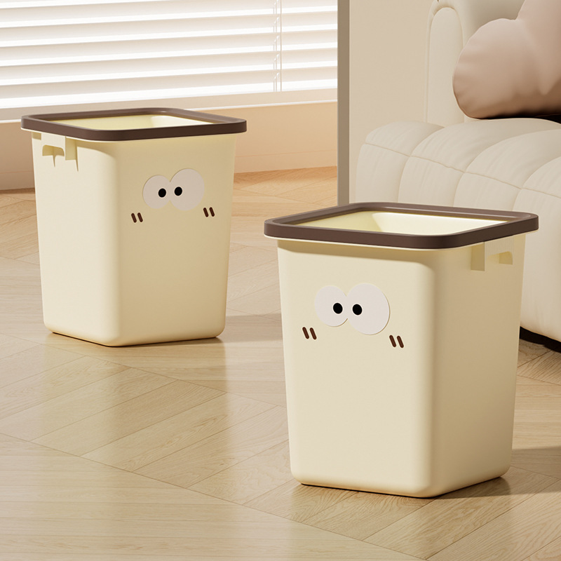 Papelera doméstica con tapa, diseño decorativo para cocina y baño