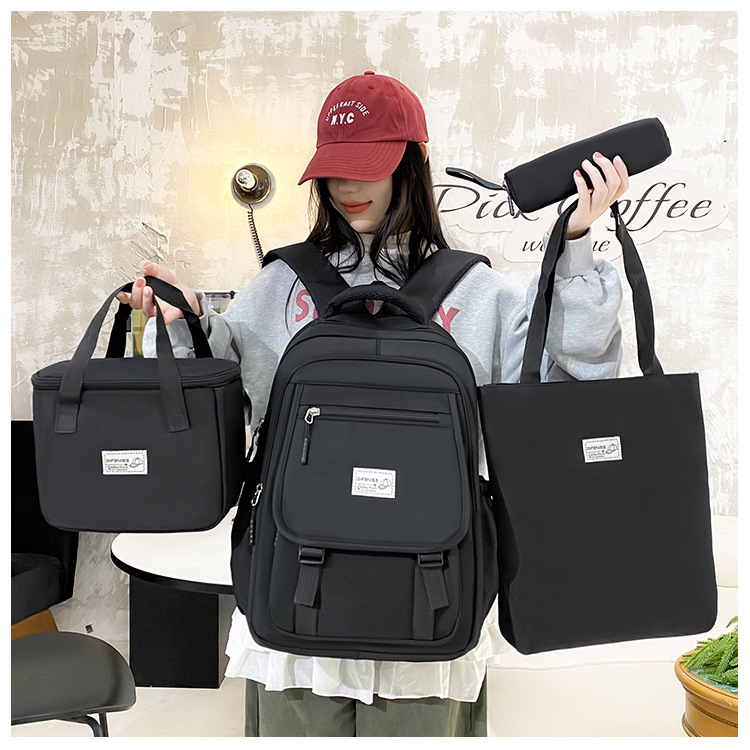 Kids Backpacks Elementary And Middle School Students' Backpacks, Cute Thermal Insulation Lunch Bag Sets, Fashionable And Versatile Simple Backpacks_voghion.com