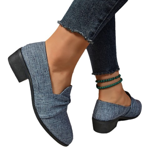 Women's Plus Size Fashion Ankle Boots with Solid Color Pointed Toe Bow Decoration, Bubble Shoes, Casual Shoes, Slouchy Shoes