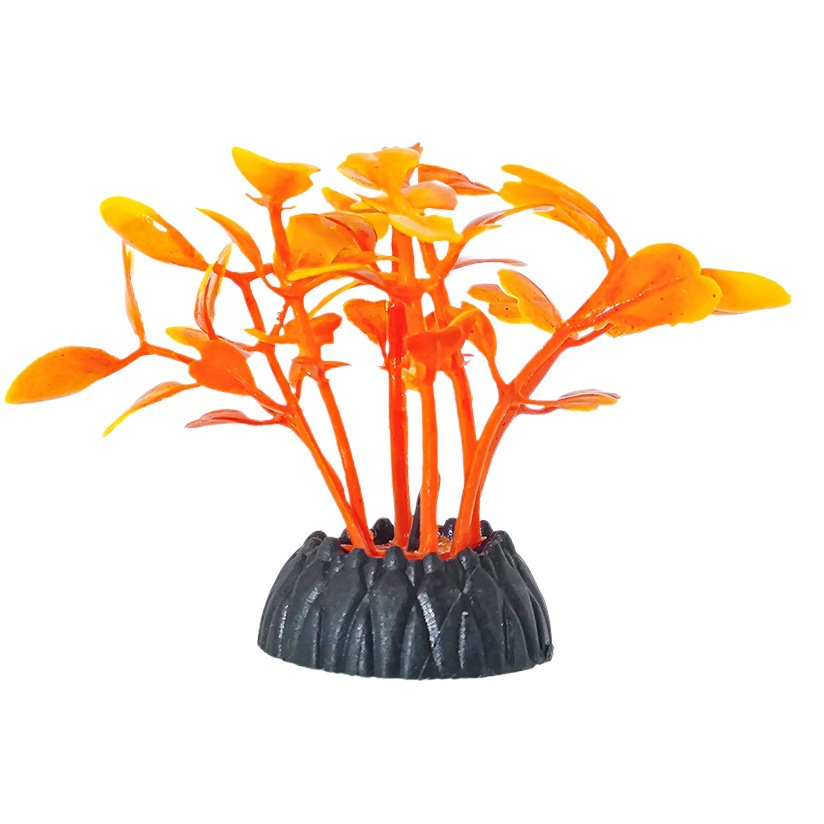 Adorno de Paisajismo con Plantas Acuáticas Simuladas, Hierba de Plástico de 4 cm, Adorno de Paisajismo para Reptiles y Mascotas, Decoración para Peceras, Planta Acuática de PVC, Adorno para Peceras