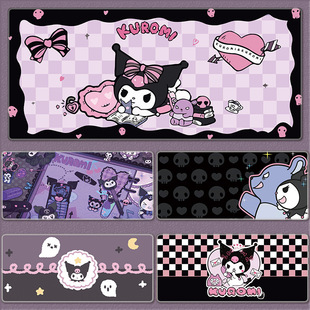 Sanrio Kulomi Mouse Pad Oversized Cartoon Cute Girl Keyboard Dormitory Office Computer Laptop Desk Pad