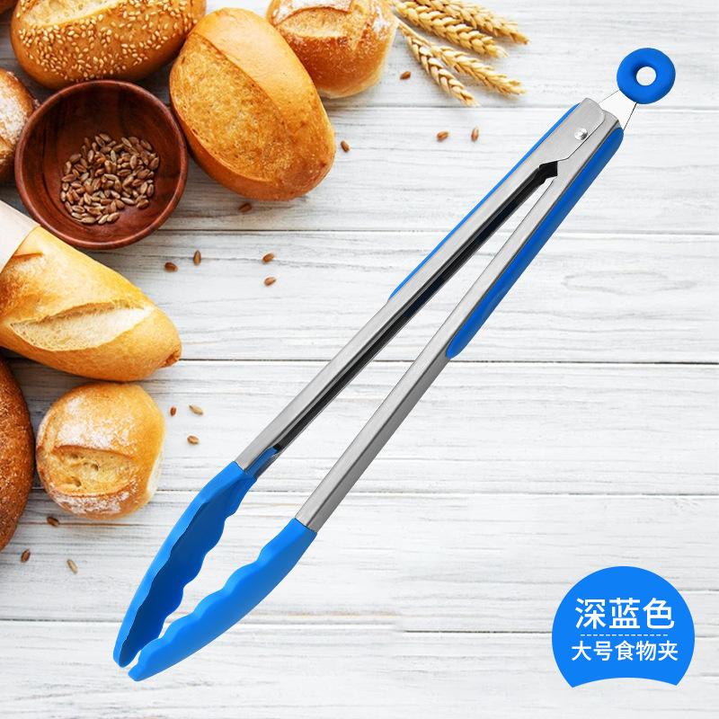 メーカー卸売ステーキクリップバーベキュークリップ鍋おかず食品クリップベーキングツールシリコーンステンレス鋼キッチン|undefined