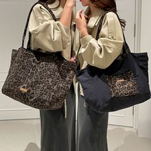 2025秋冬新款复古麂皮绒托特包大容量双肩格纹单肩包慵懒感腋下包