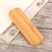 竹木材質簽字筆圓珠筆套裝 雙槽木制筆盒 公司紀念品會議辦公對筆