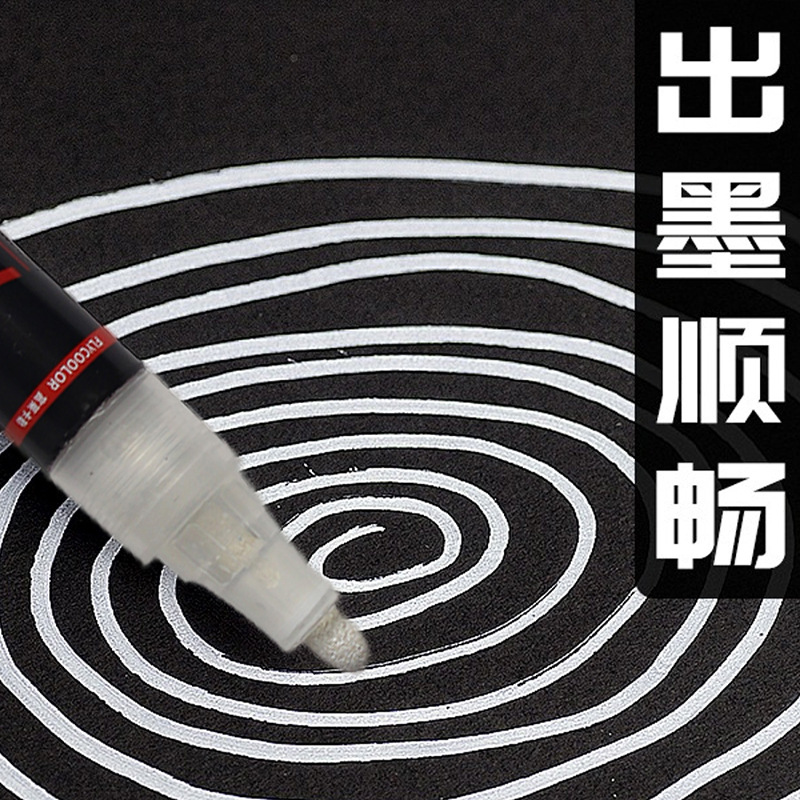 Venta caliente transfronteriza 2mm acrílico retrato pintura cuerpo pintura graffiti impermeable oro plata negro blanco polipropileno