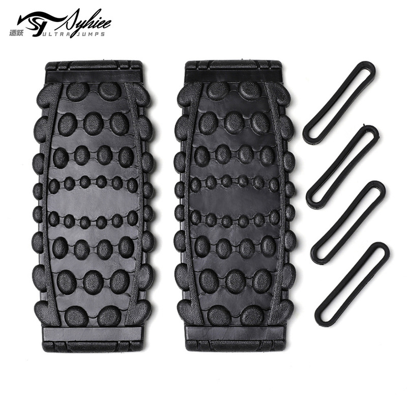 Syhiee Super Jump Boot Sole Plate 2 Pieces + Rubber Rings 4 Pieces Original Accessories Bounce Shoes Tread Anti-Slip Bottom Pad