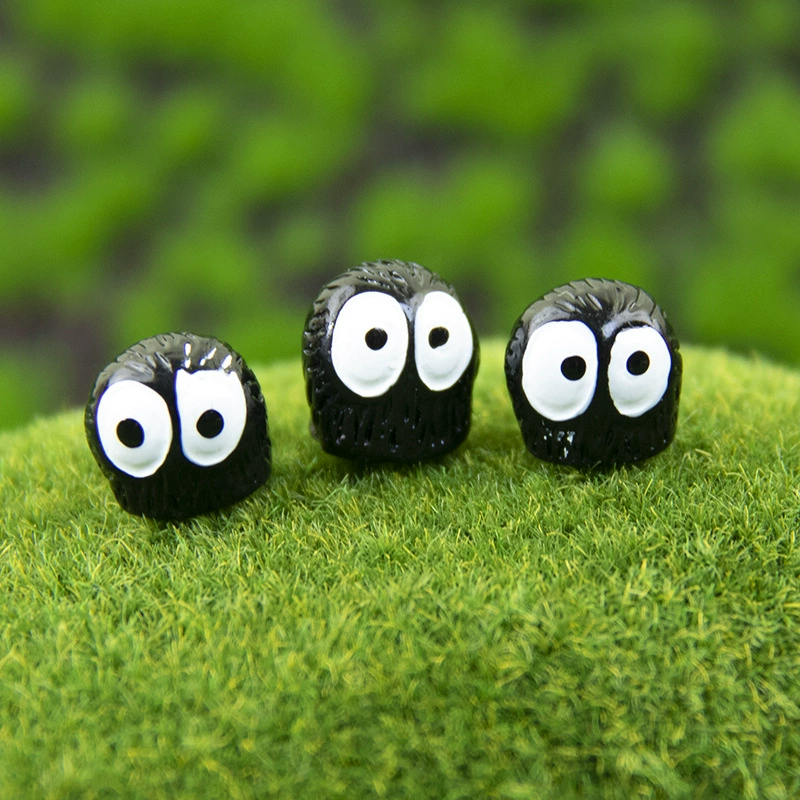 Микро пейзаж мох мясистый ландшафтный дизайн маленькие черные брикеты пыль эльфы мини-украшения DIY украшения аксессуары оптом