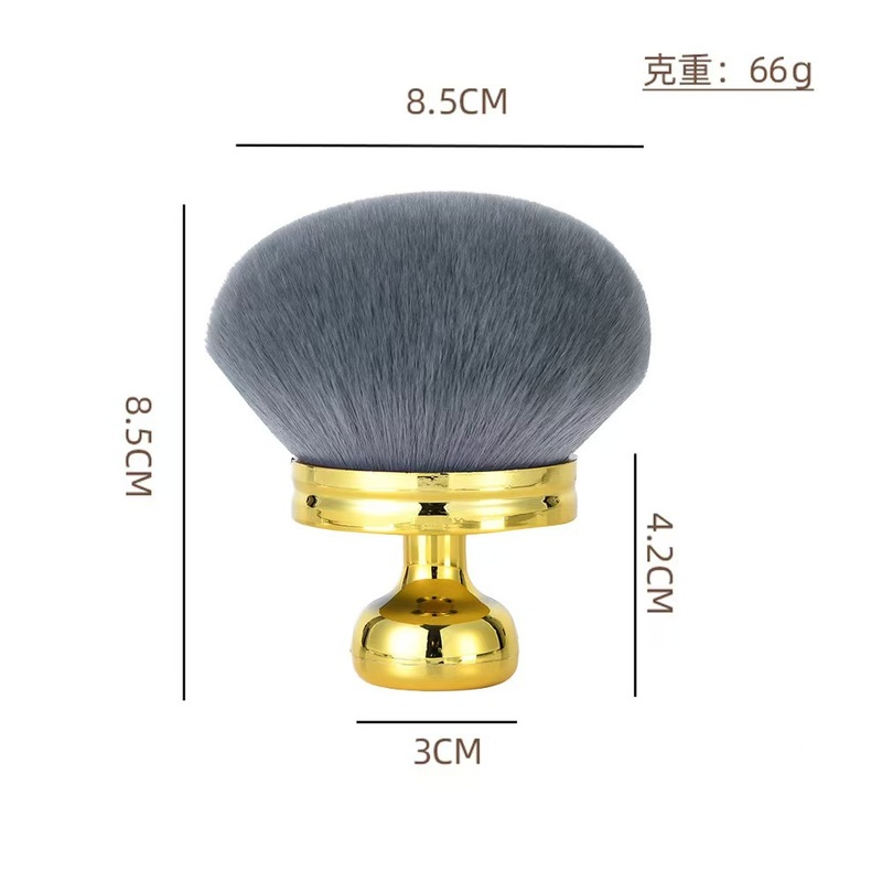 工場直販 マッシュルームヘッド ボディブラシ 多機能ネックパウダーブラシ 携帯用ソフト毛メイクブラシ ビューティーツール|undefined
