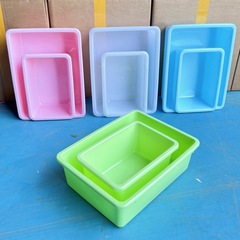 幼稚園収納バスケット収納バスケット長方形おもちゃフレーム病院キッチンプラスチック餃子カラー収納ボックス整理