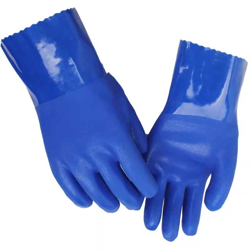 正品东亚博尔格501防护手套耐酸碱耐防油手套工业浸塑橡胶手套