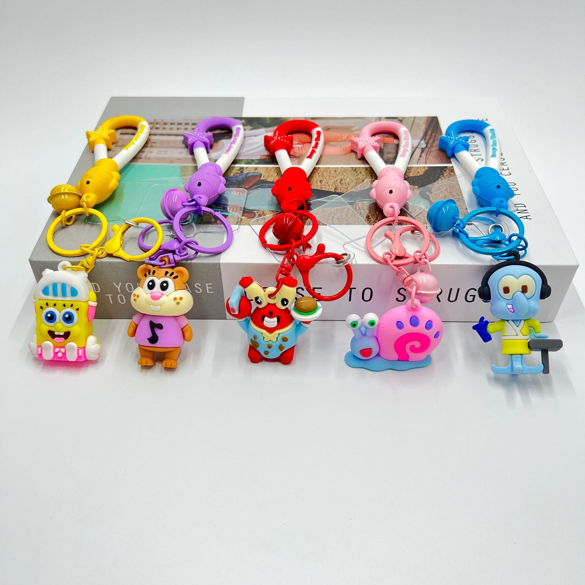 Cartoon sponge children's keychain
