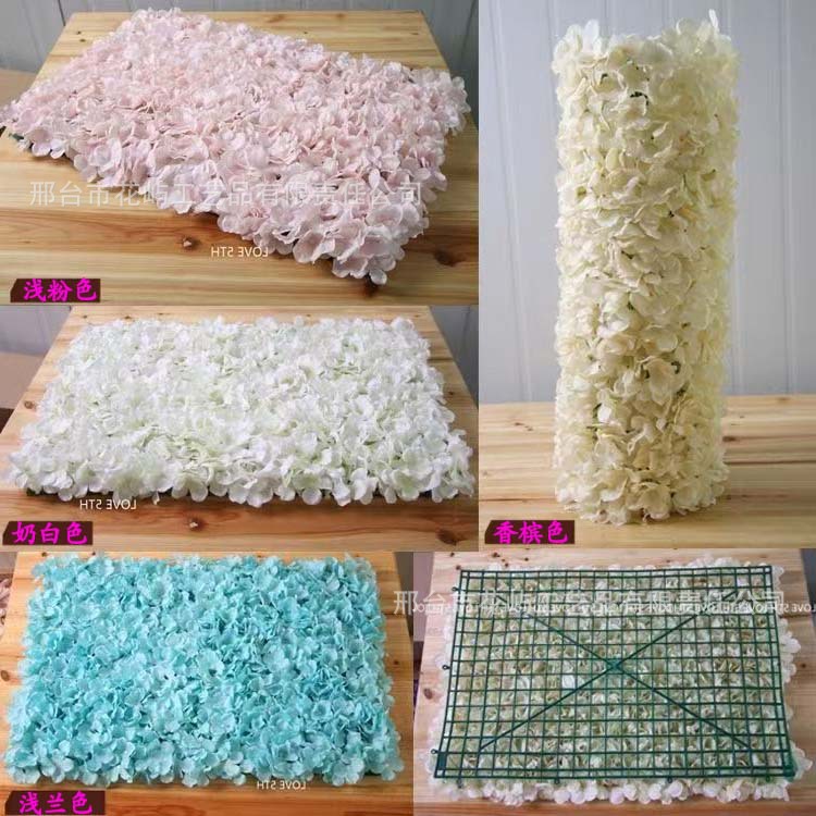 Artificial Hydrangea Flower Arrangement Wall, Artificial Flowers, Artificial Plant Wall Flower Arrangement, Wedding Decoration Artificial Plant Flower Arrangement