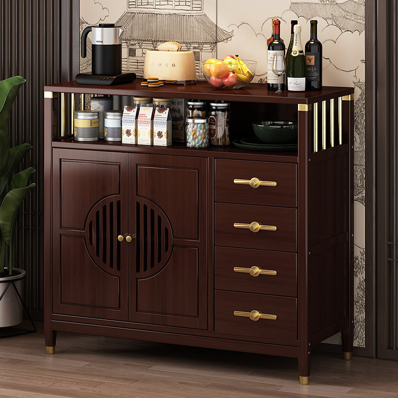 Sideboard Household Kitchen Cabinet Non-solid Wood Wall Integrated Storage Cabinet Modern Simple Tea Cabinet Wine Cabinet New Style