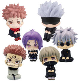 动漫周边批发摆件Q版大头咒术回站蓝色监狱手办模型峰乐回五条悟