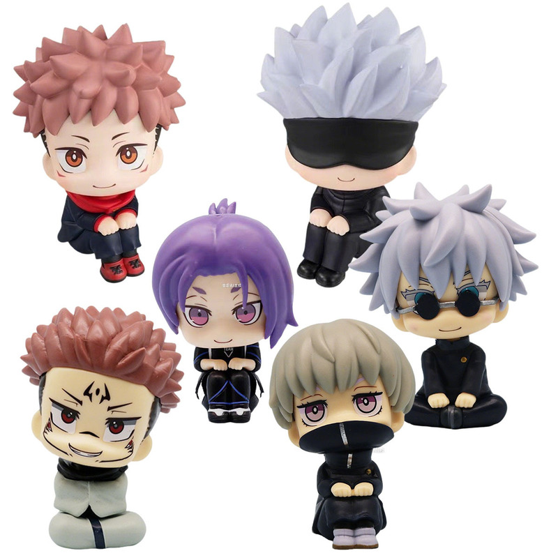 Anime Peripheral Wholesale Ornaments Q Version Big Head Spell Return Station Blue Prison Hand Model Fenglehuikawa Gojou Satoru Anime Peripheral Wholesale Ornaments Q Version Big Head Spell Return Station Blue Prison Hand Model Fenglehuikawa Gojou Satoru