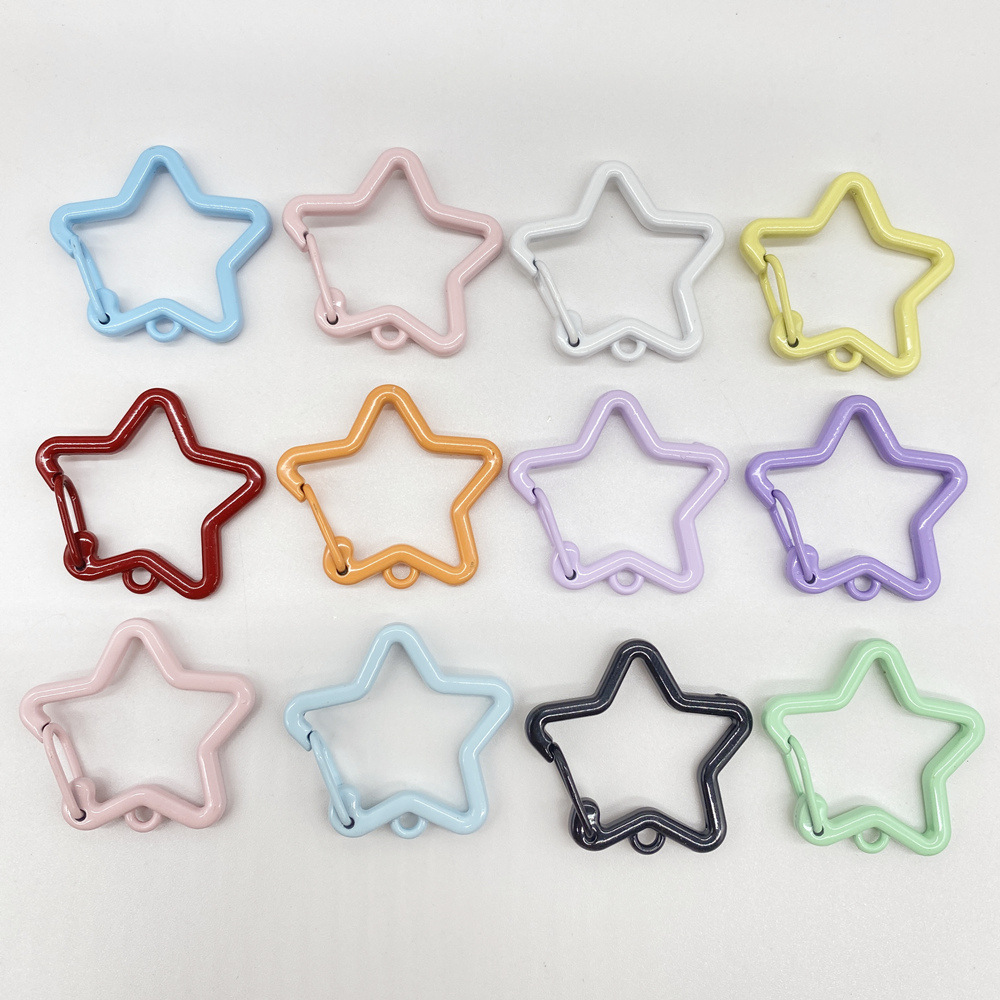 塗装済みスプリングバックル、塗装済みスプリングリング、特殊形状ハートキーホルダー、DIY手作りアクセサリーパーツ、ペンダント、車の鍵