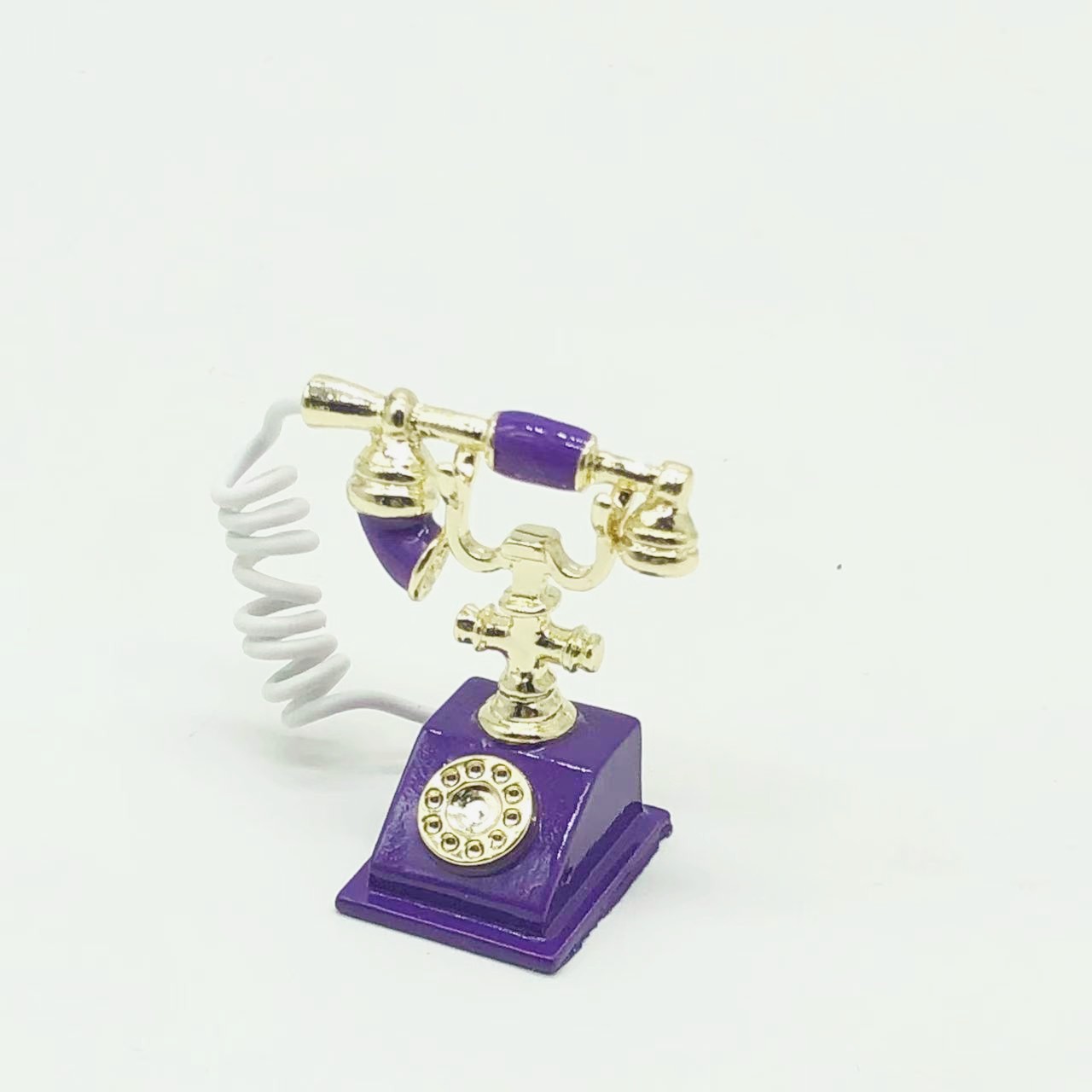 1:12DOLLHOUSE΢��ʳ�泡��ģ��������������㸴��ŷʽ�����绰