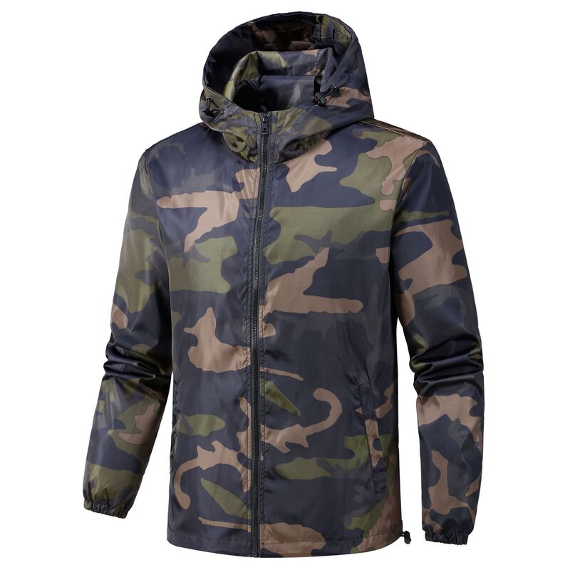 Cross-Border Men's Camouflage Jacket Fashion Hooded Jacket 2024 Autumn and Winter High Street Outdoor Style Men's Fashion Batch Cross-Border Men's Camouflage Jacket Fashion Hooded Jacket 2024 Autumn and Winter High Street Outdoor Style Men's Fashion Batch