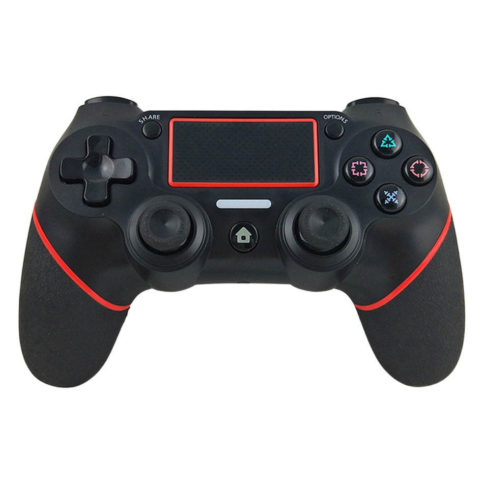 Manejador de juego P4 recubrido de goma de molde privado Controlador de mango Bluetooth P4 inalámbrico de doble onda vibración de cabello continuo somatosensorial