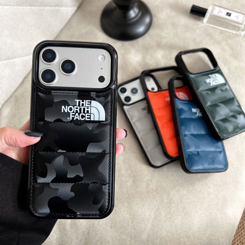 Trendy Brand 3D Camouflage North Face Cotton-Filled down Jacket Iphone16 Mobile Phone Case Anti-Fall Protective Case Apple 15Promax Trendy Brand 3D Camouflage North Face Cotton-Filled down Jacket Iphone16 Mobile Phone Case Anti-Fall Protective Case Apple 15Promax
