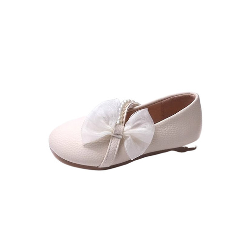 Girls' Spring New Children's Shoes Soft Sole British Style Matchable Loafers for Girls Princess Shoes