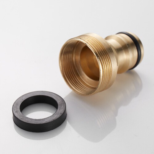 Brass conversion 4-point washing machine faucet connection quick-open faucet adapter to washing machine water inlet nozzle