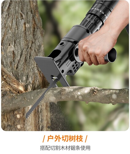 Handheld Portable Electric Chainsaw Reciprocating Saw Converts to Circular Saw Drill for Home Woodworking Cutting Bracket