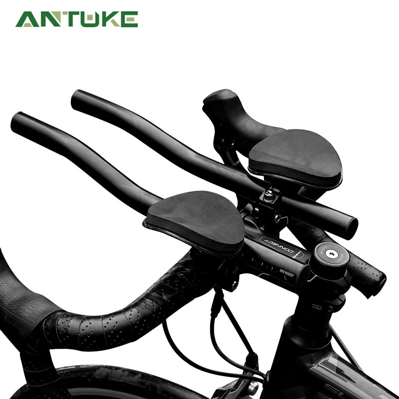 New bicycle split aluminum alloy rest handle mountain bike equipment long-distance curved handle straight handle road bike TT handle