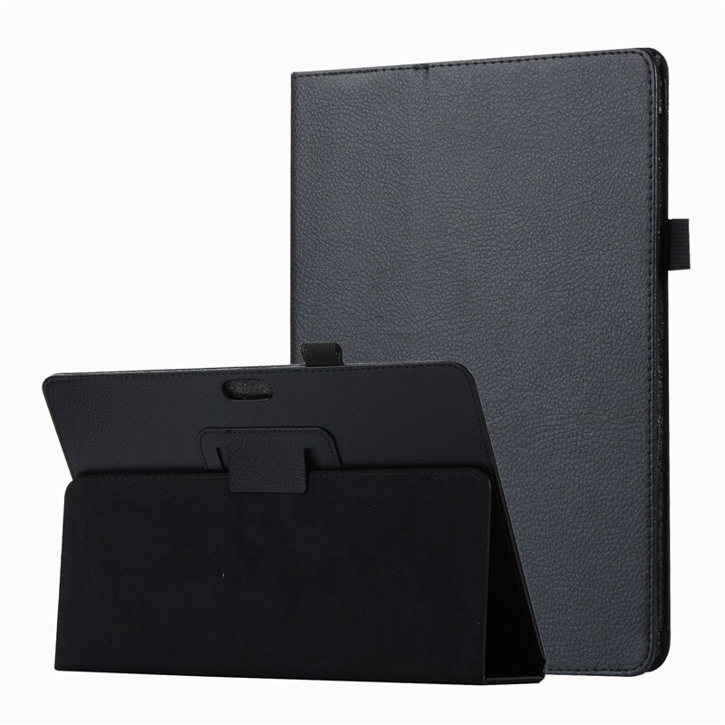 For Microsoft Surface go Protective Case Two-fold Back Buckle Bracket Litchi Surface go 2 Leather Case