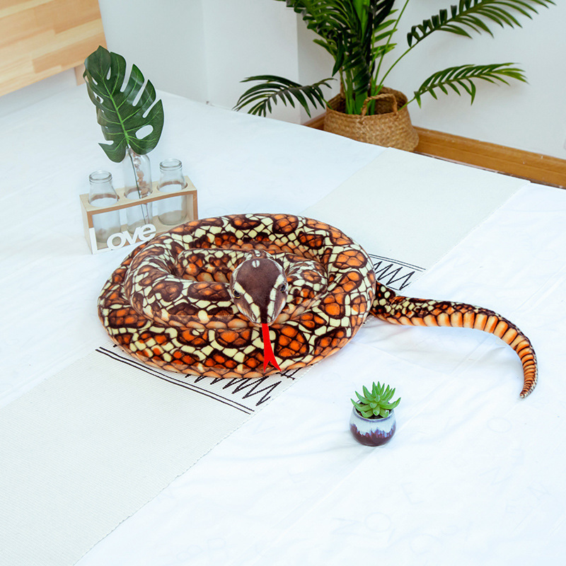 Peluche de Serpiente de Simulación de Peluche Suave para Juguetes y Bromas