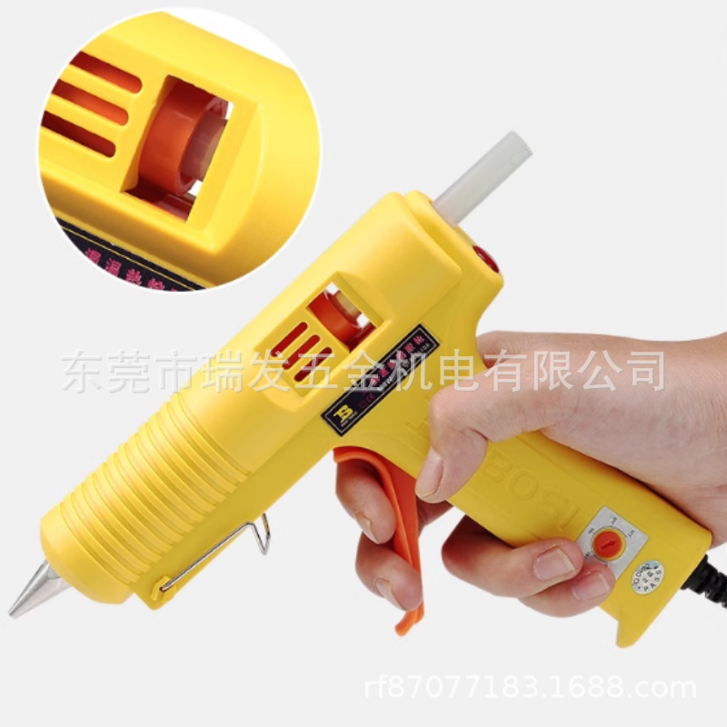 波斯热熔胶枪手工儿童7-11mm高粘强力胶棒家用热熔胶抢电热可调温